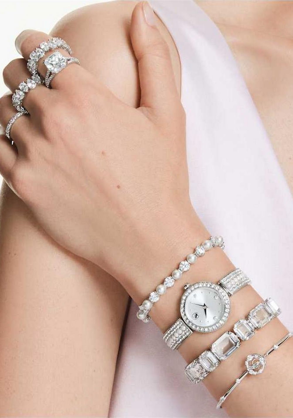 Brazalete Constella Blanco Swarovski 5