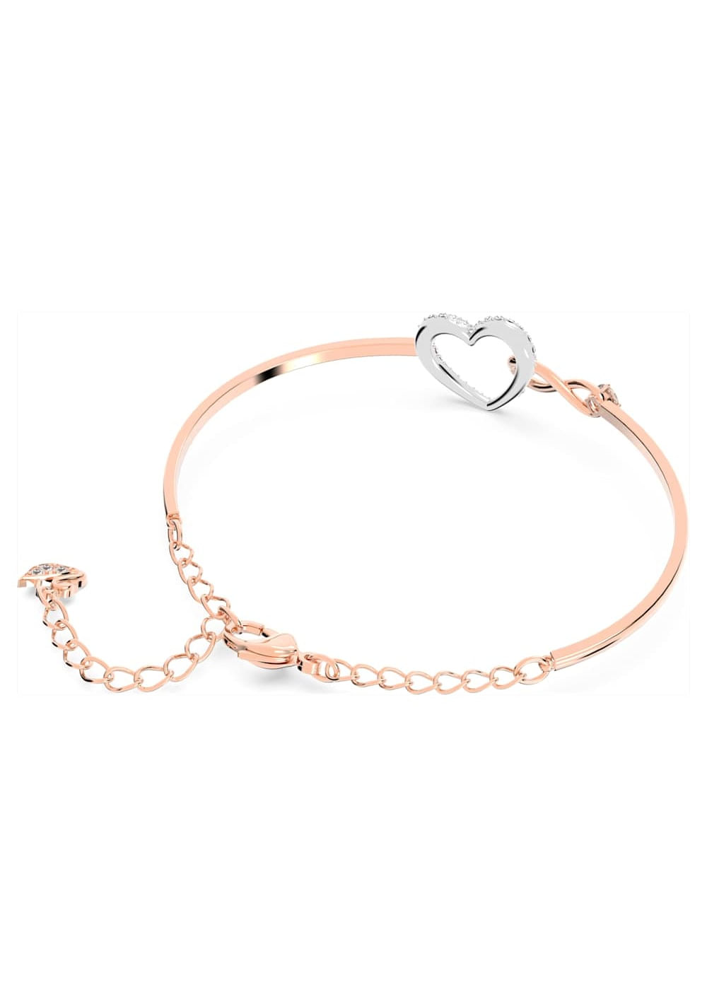 Brazalete Hyperbola Infinity y Corazón Swarovski 4