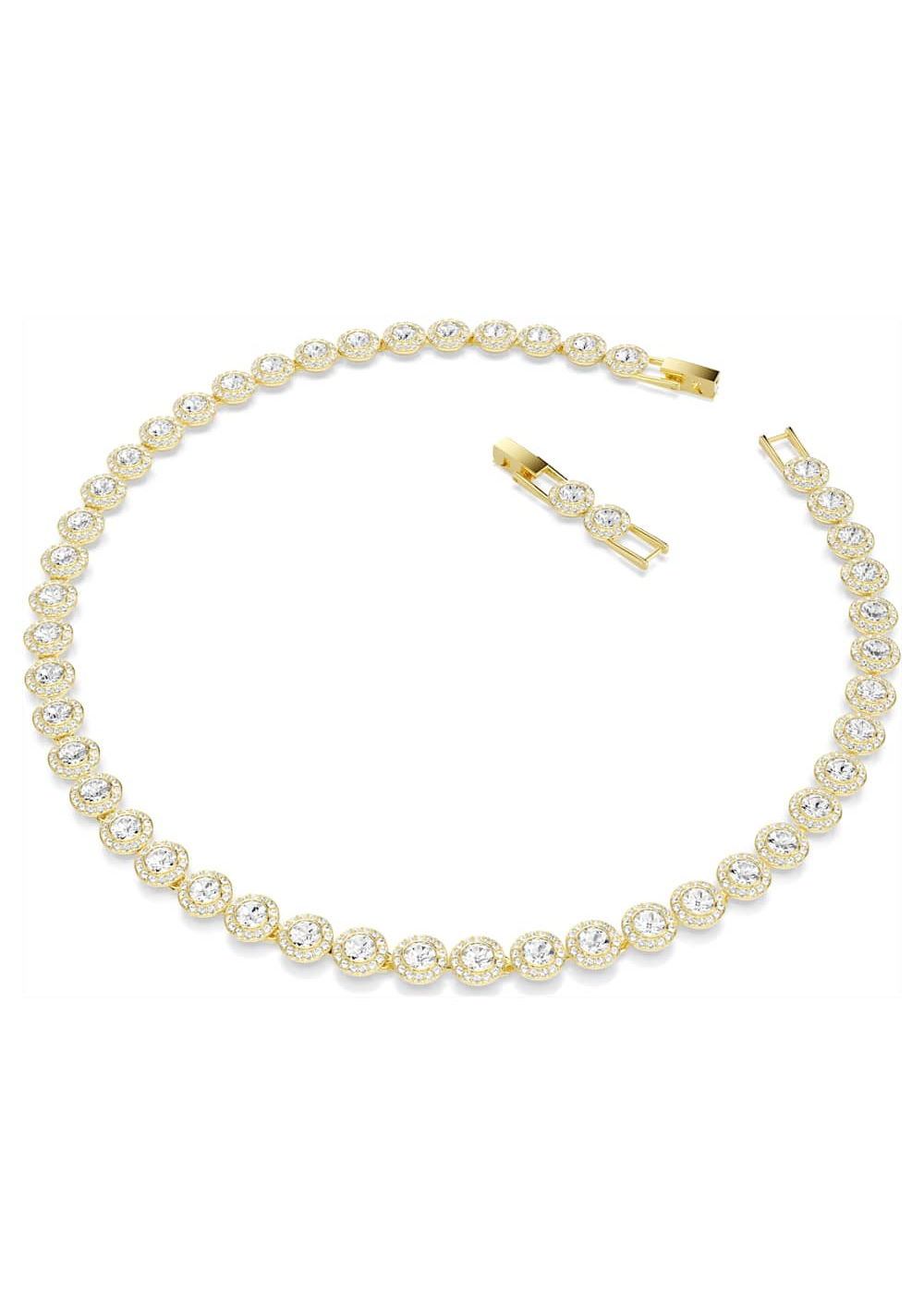 Collar una Angelic Blanco Swarovski 3