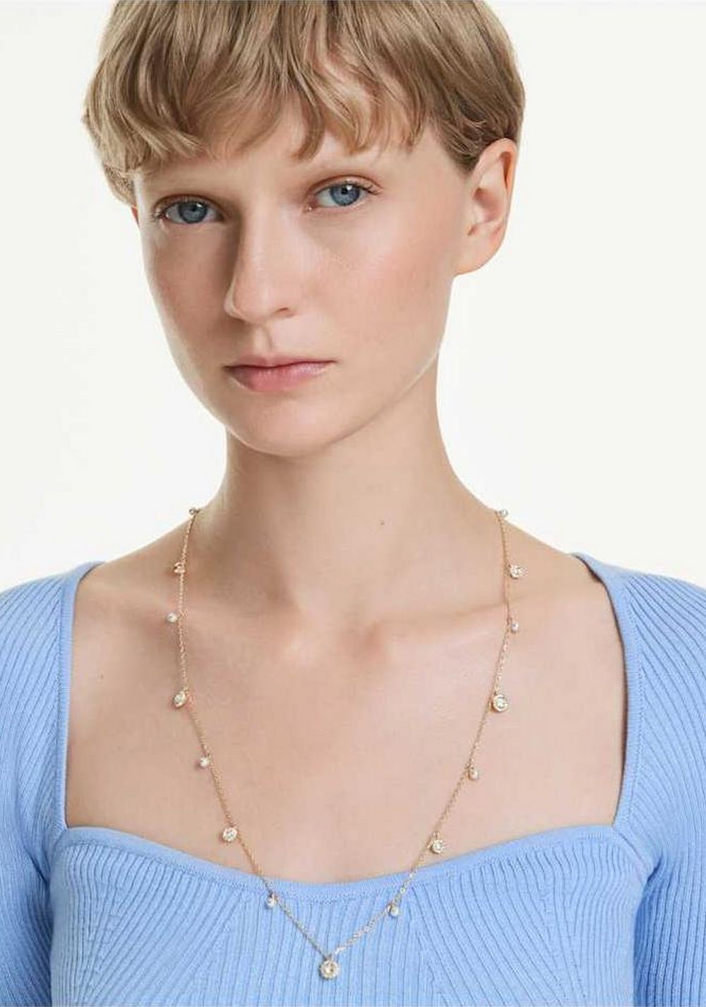 Collar una Angelic Blanco Swarovski 6