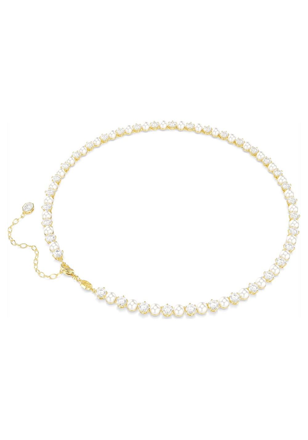 Collar Tennis Matrix Blanco Swarovski 3
