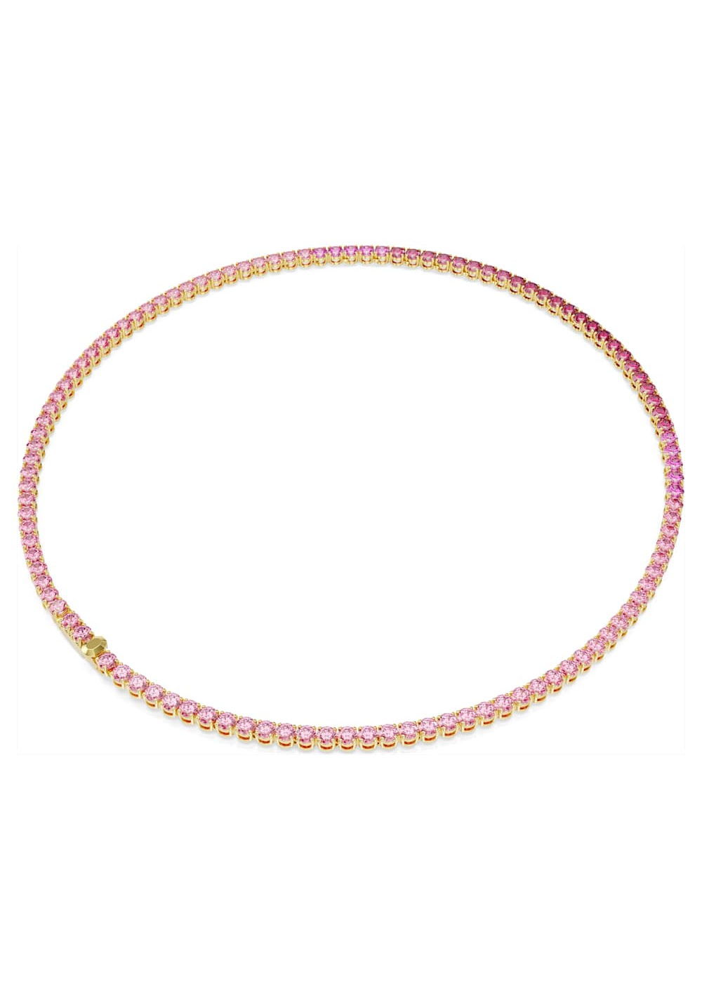 Collar Tennis Matrix Rosa Swarovski 3