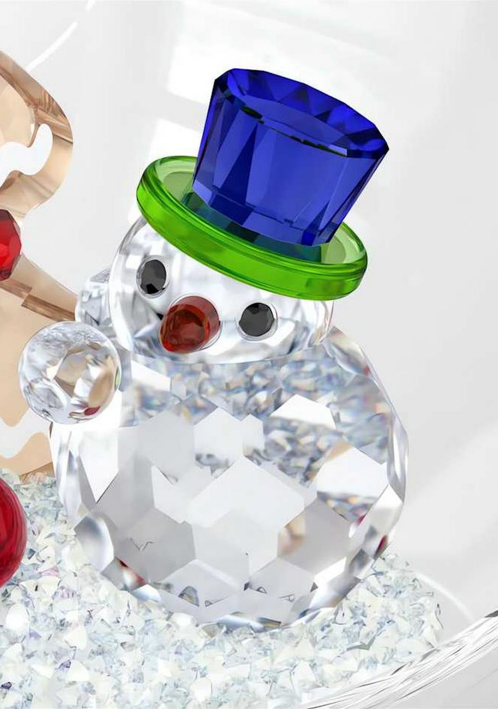 Holiday Cheers Decoración Bola Árbol y Muñeco de Nieve Swarovski 4