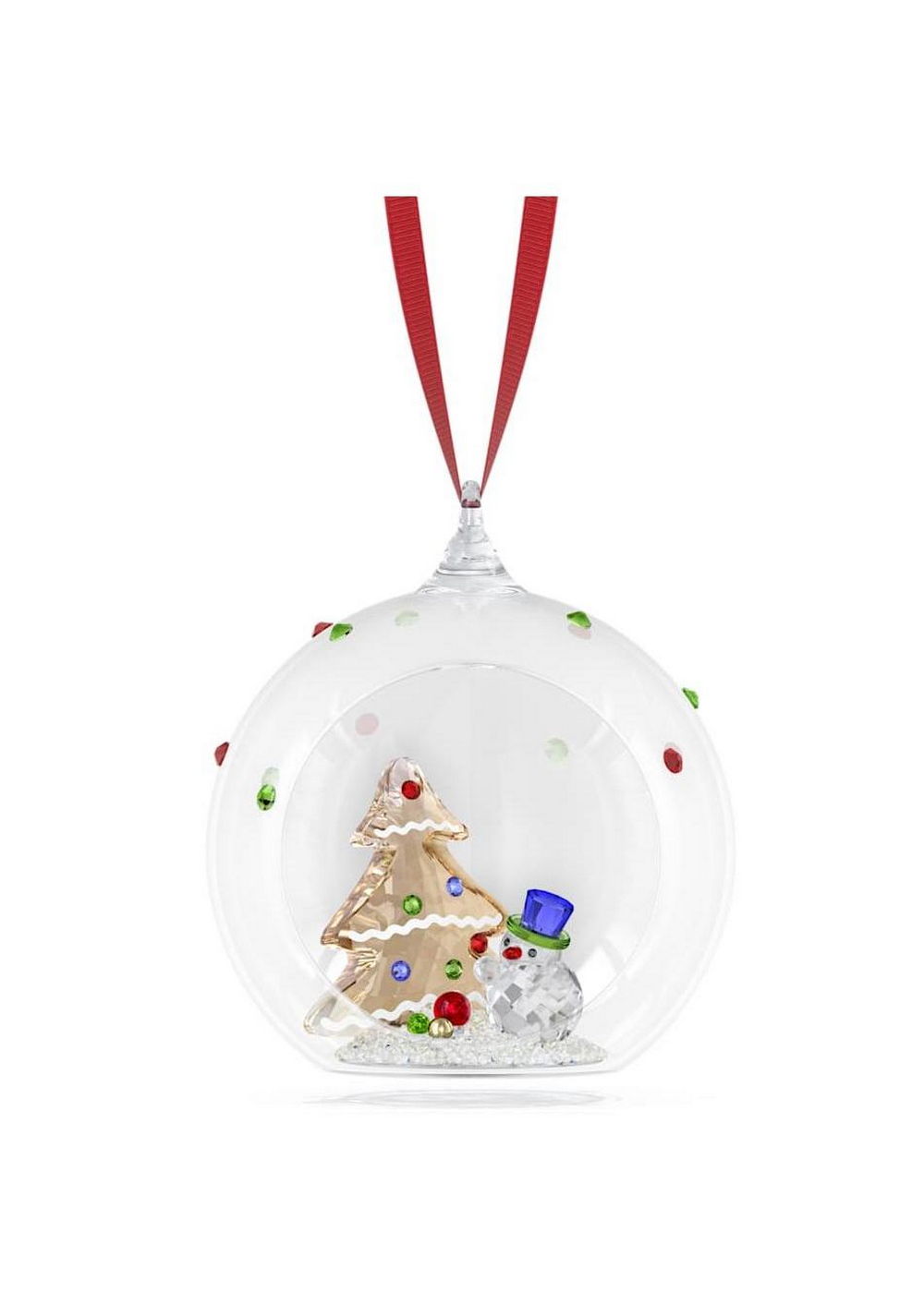 Holiday Cheers Decoración Bola Árbol y Muñeco de Nieve Swarovski Imagen Principal