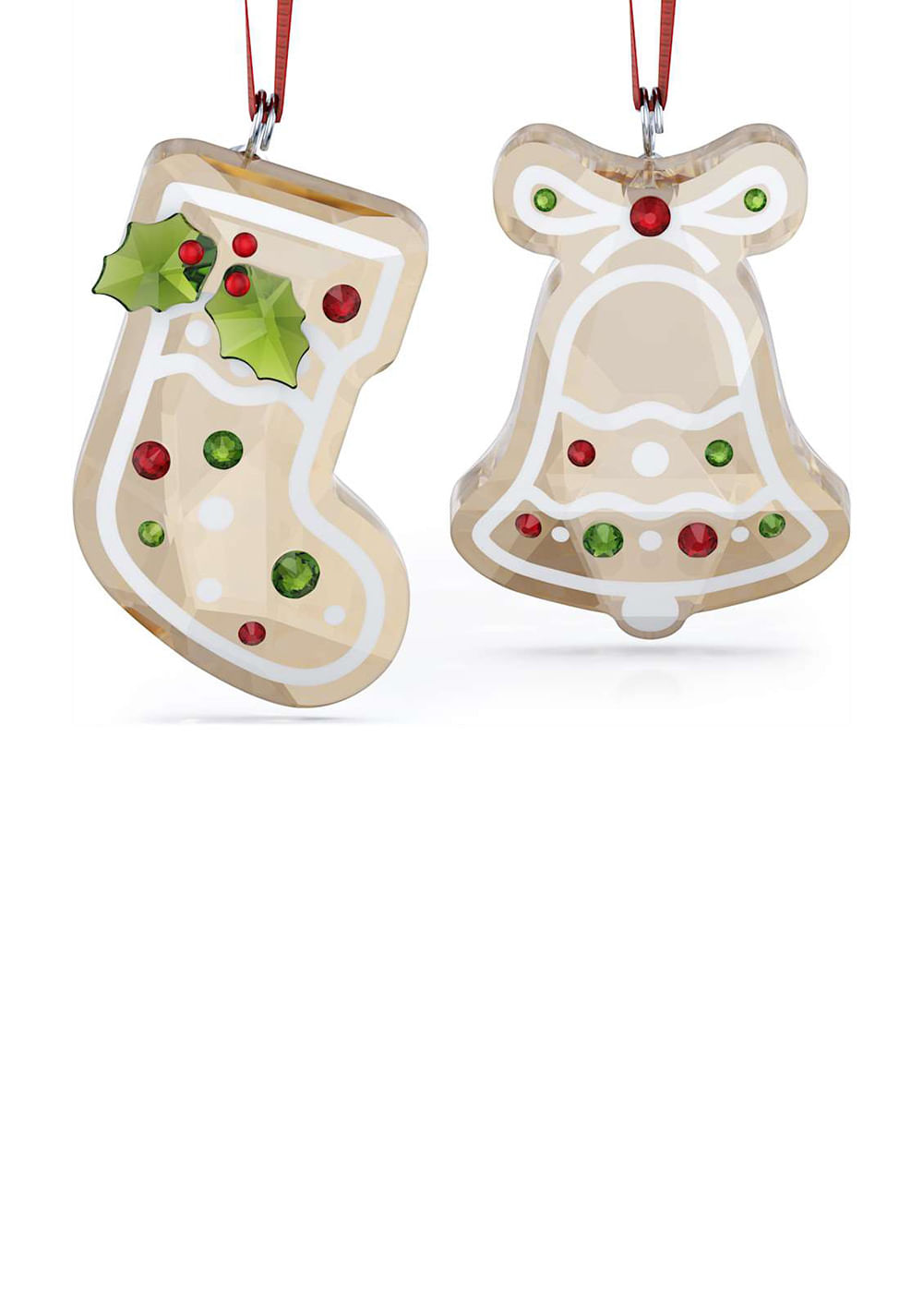 Holiday Cheers Decoración Campana Pan de Jengibre Swarovski 5