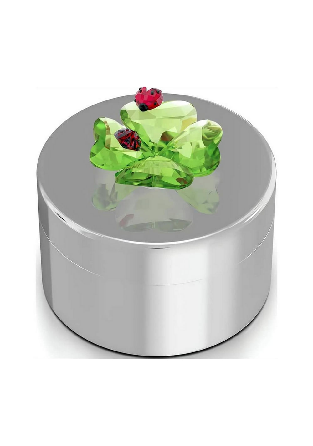 Idyllia Caja Decorativa Trébol y Mariquita Swarovski 2