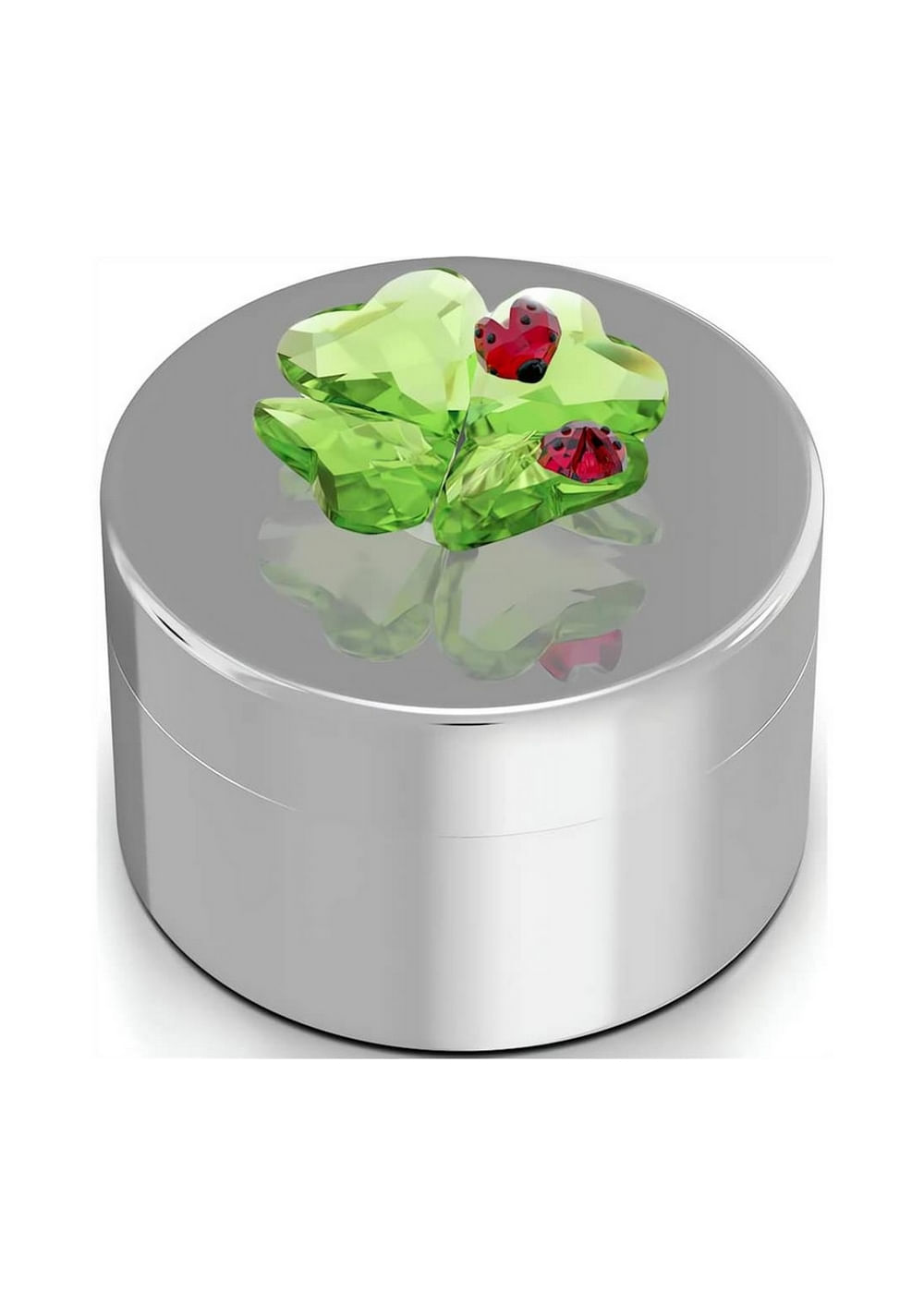 Idyllia Caja Decorativa Trébol y Mariquita Swarovski 3