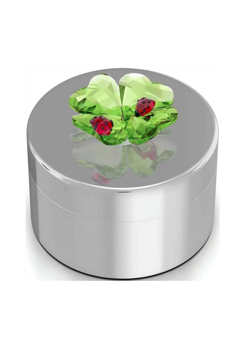Idyllia Caja Decorativa Trébol y Mariquita Swarovski 4
