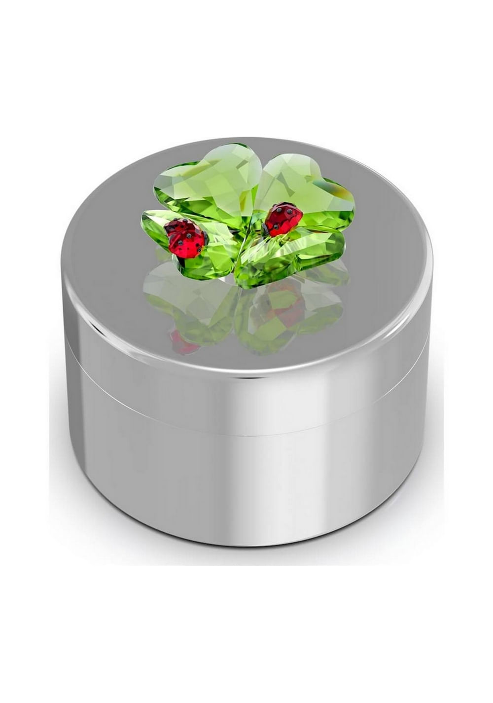 Idyllia Caja Decorativa Trébol y Mariquita Swarovski Imagen Principal