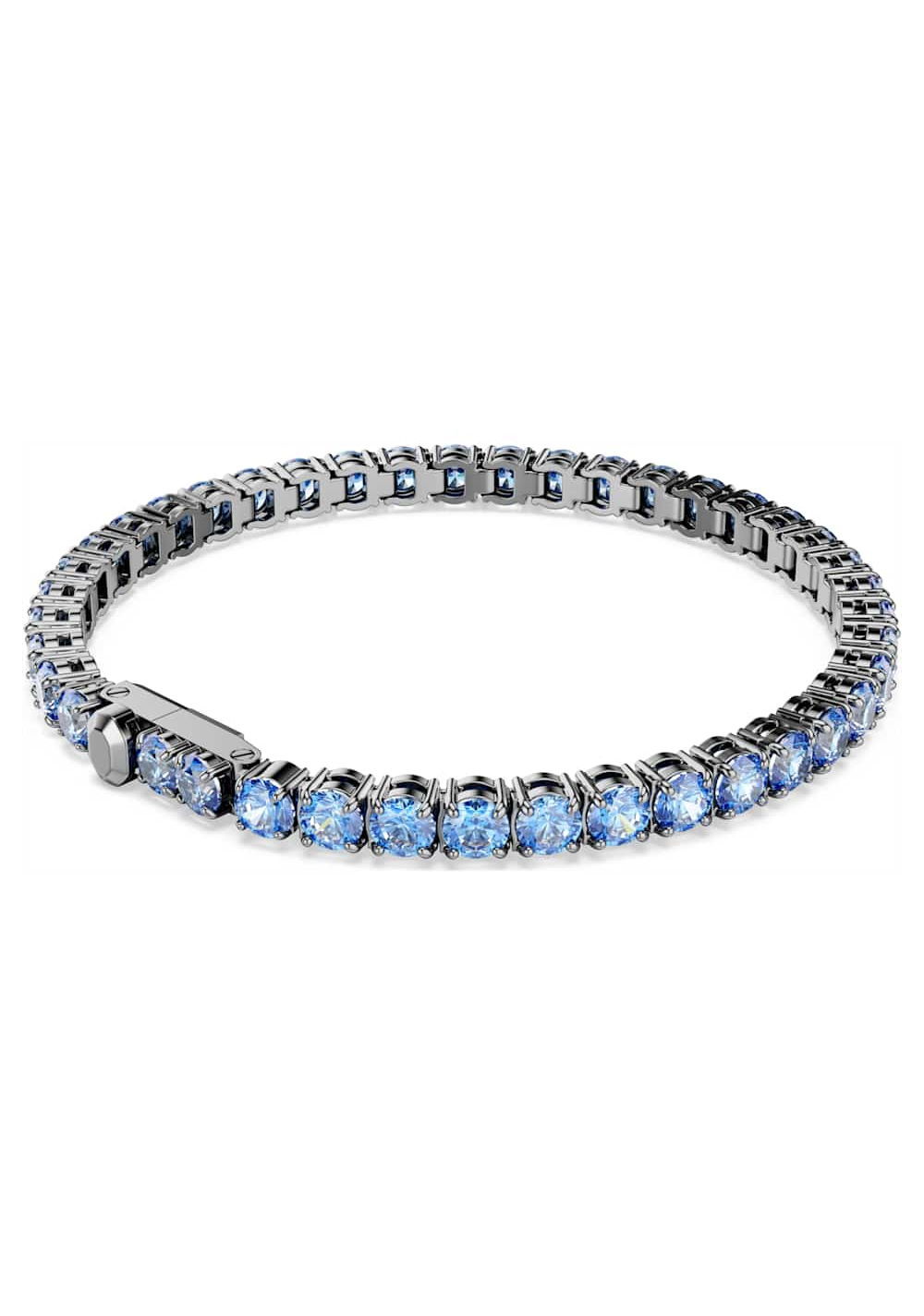 Pulsera Tennis Matrix Azul Swarovski 3