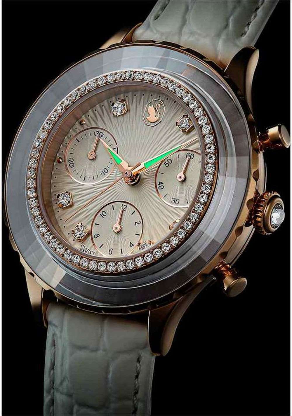 Reloj Octea Chrono Blanco Swarovski 5
