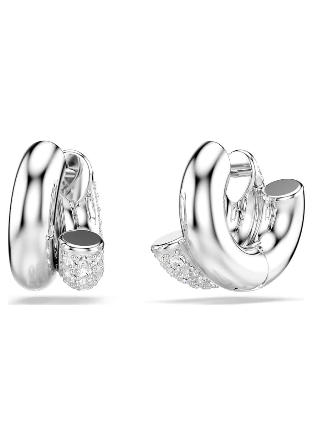 Zarcillos de Aro Dextera Blanco Swarovski 3