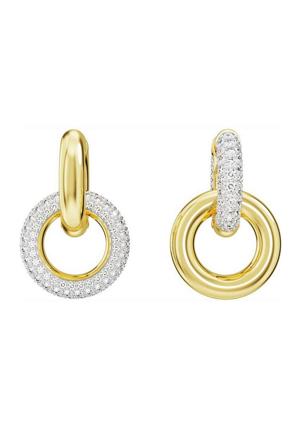 Zarcillos de Aro Dextera Swarovski 2