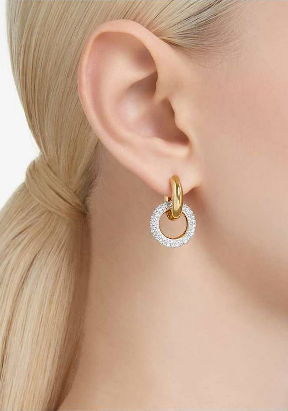 Zarcillos de Aro Dextera Swarovski 5