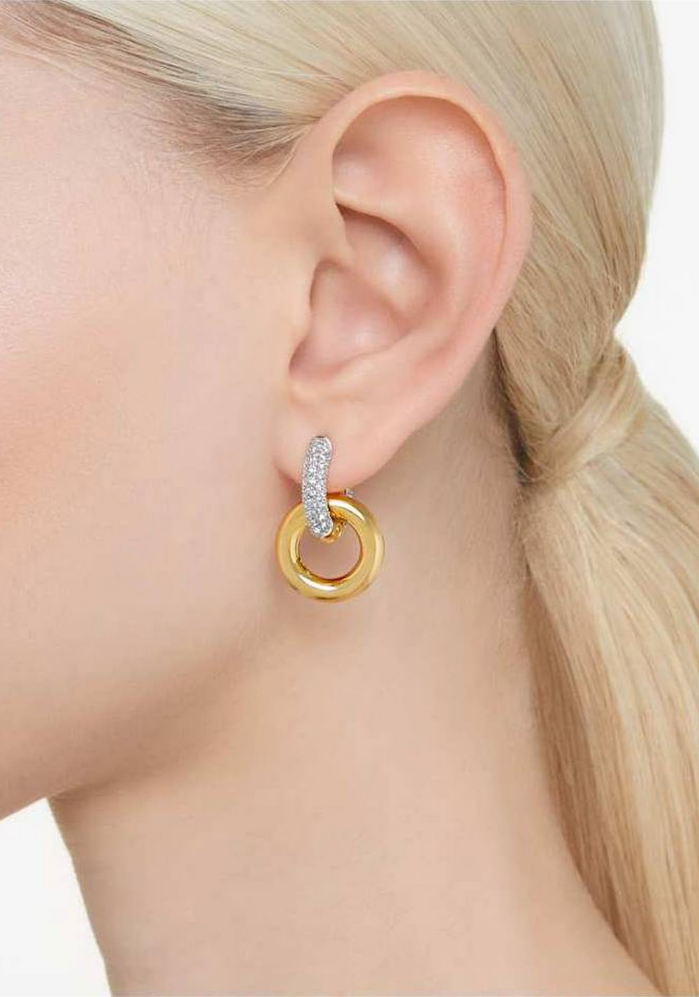 Zarcillos de Aro Dextera Swarovski 6