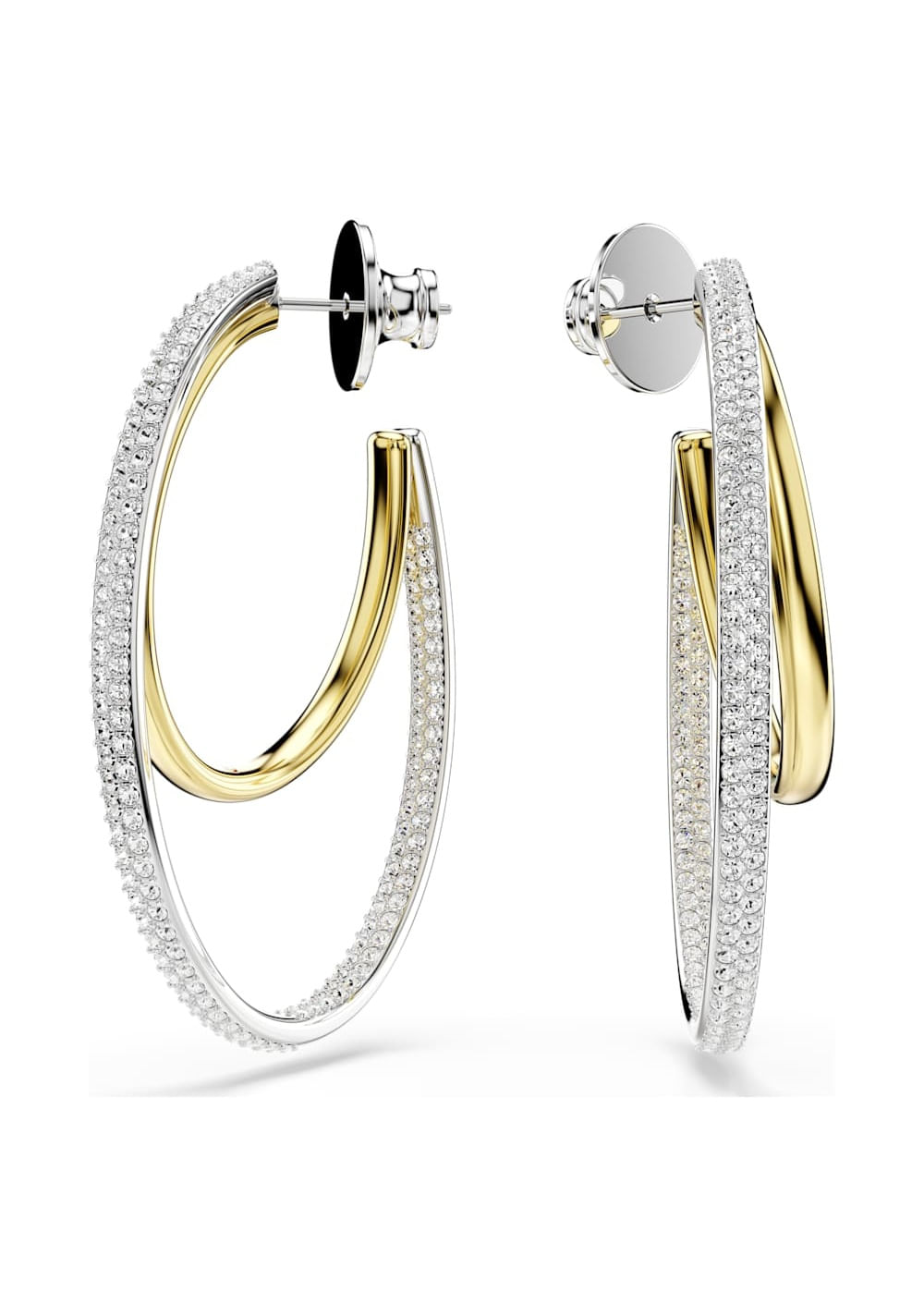Zarcillos de Aro Hyperbola Swarovski Imagen Principal