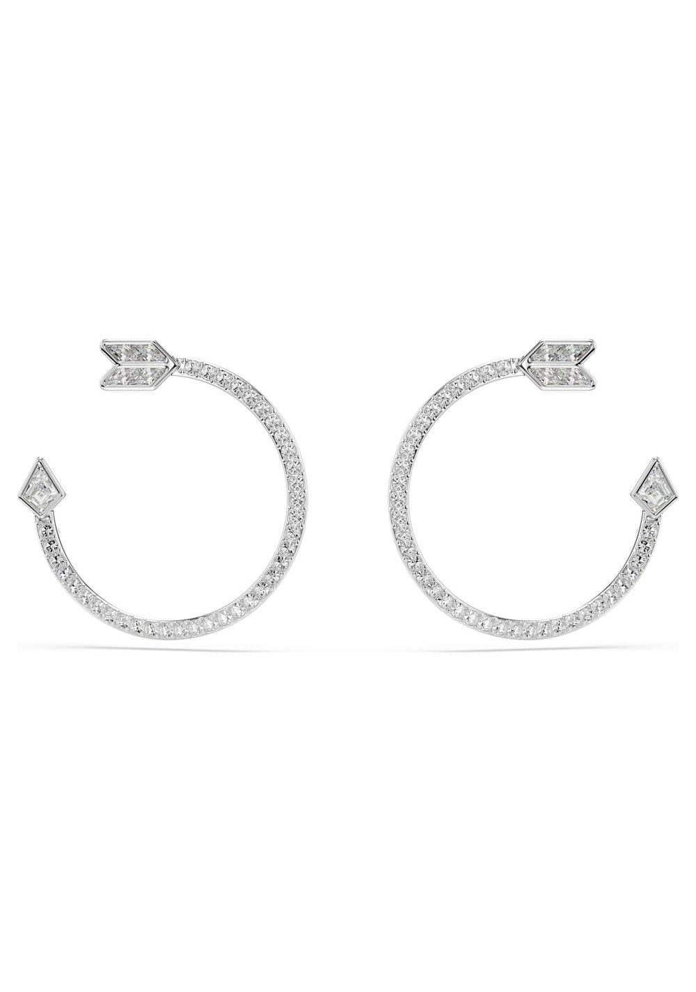 Zarcillos de Aro Idyllia Blanco Swarovski