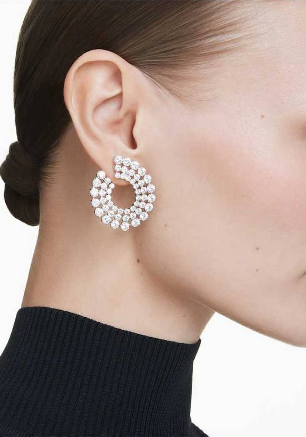 Zarcillos de Aro Matrix Swarovski 5