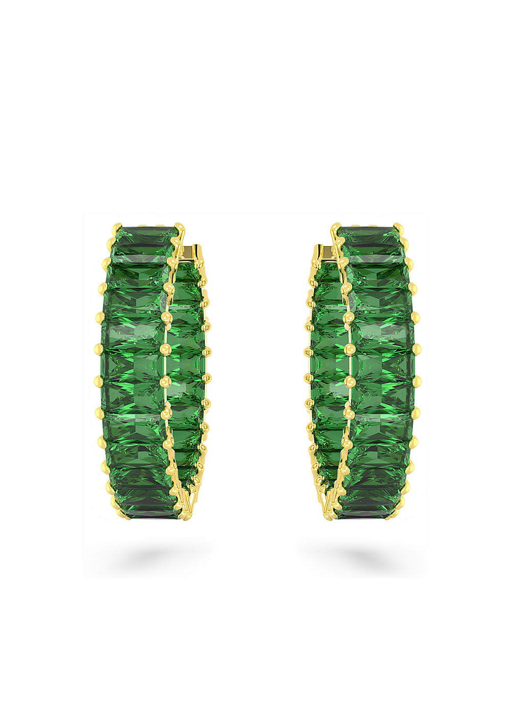 Zarcillos de Aro Matrix Swarovski 2