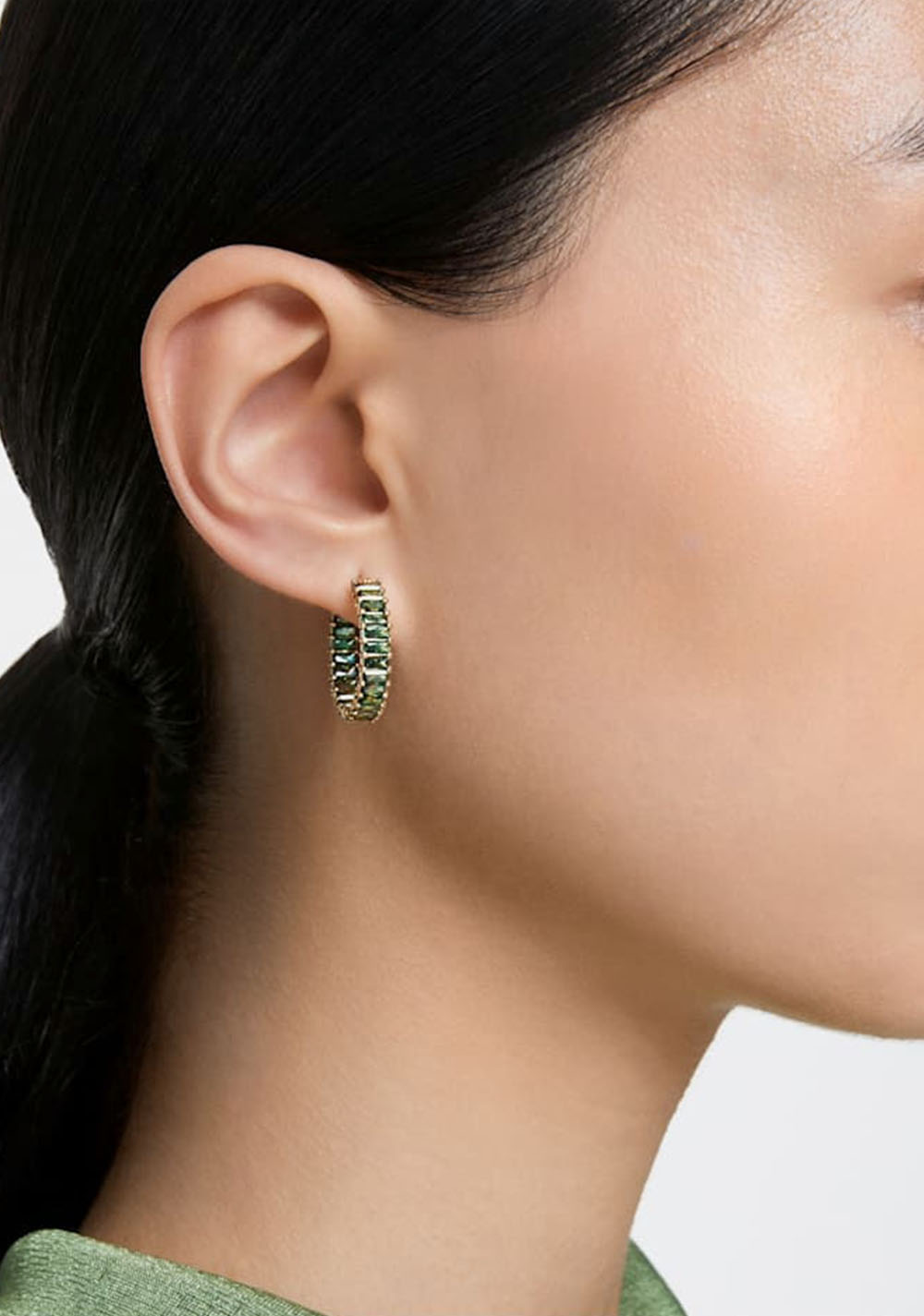 Zarcillos de Aro Matrix Swarovski 5
