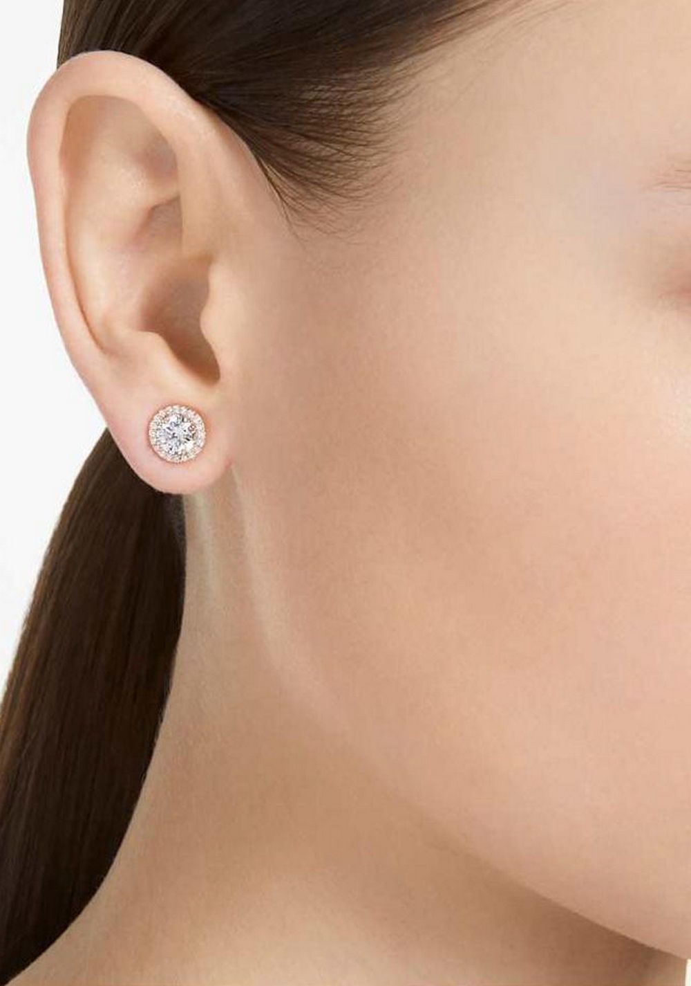 Zarcillos de Botón una Angelic Swarovski 5