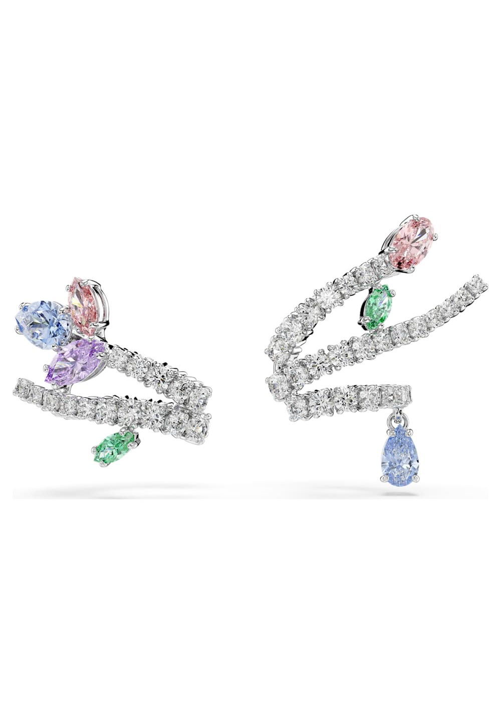 Zarcillos Ear Cuff Ariana Grande X Multicolor Swarovski