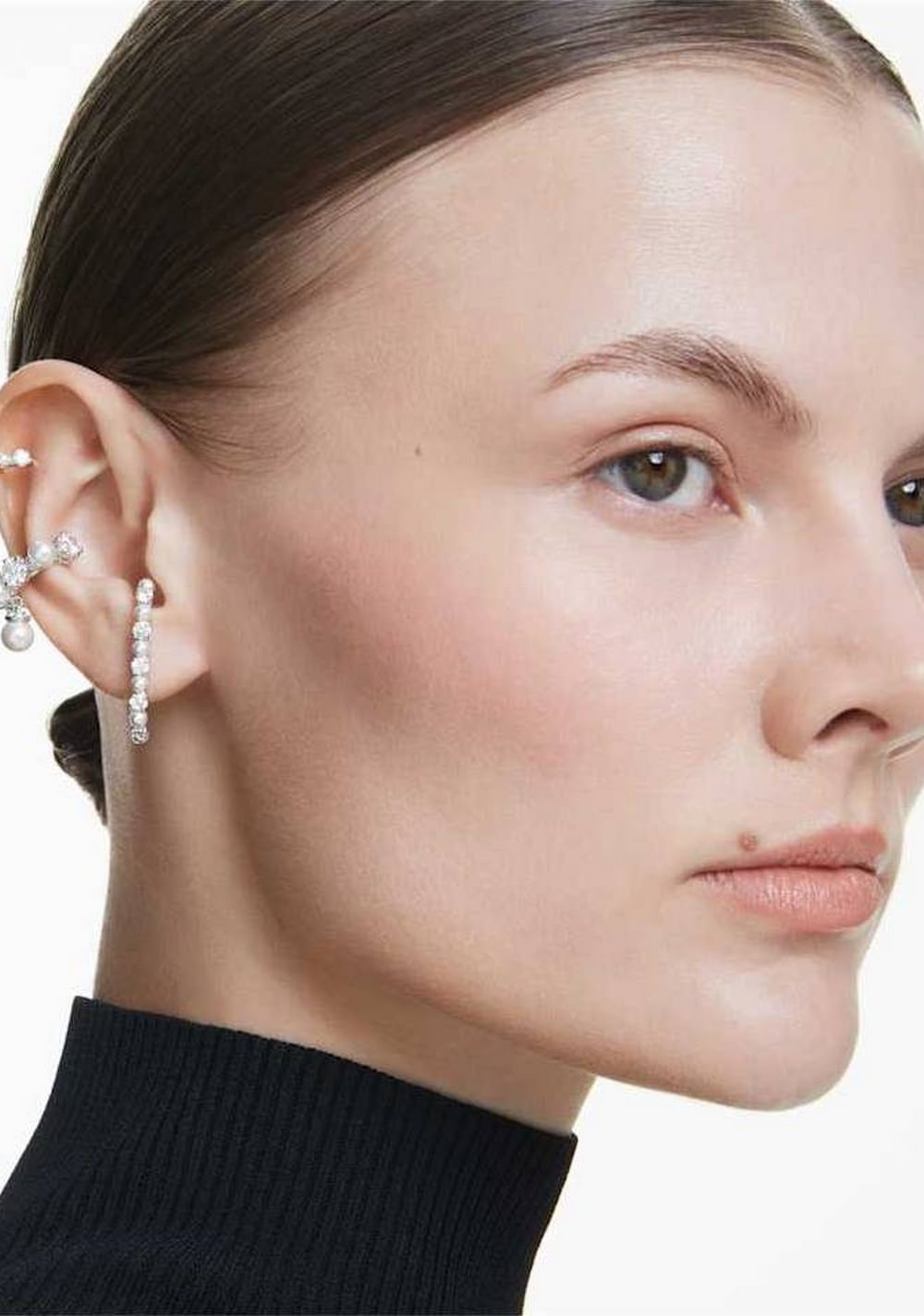 Zarcillos Ear Cuff Matrix Set Swarovski 7