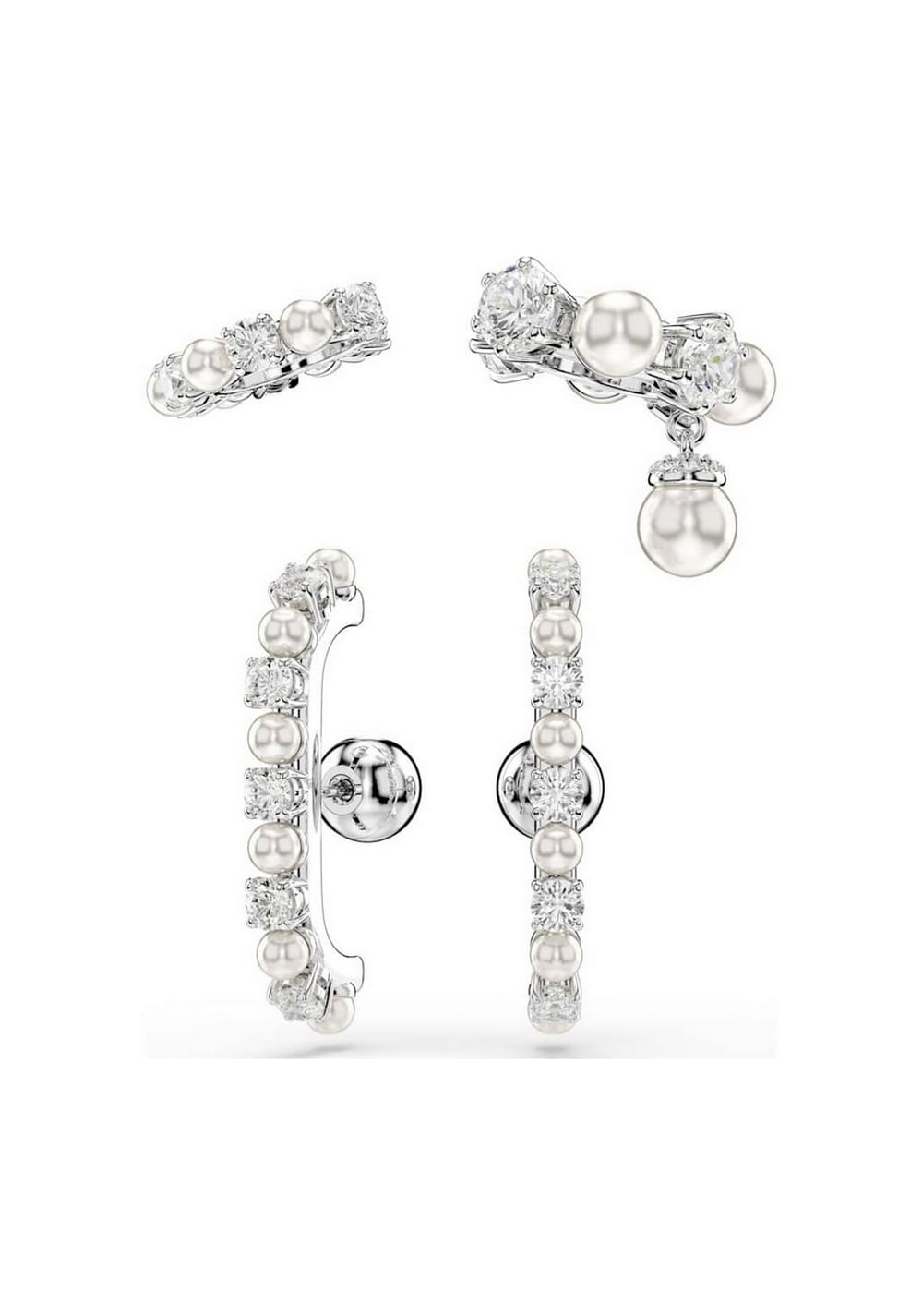 Zarcillos Ear Cuff Matrix Set Swarovski Imagen Principal