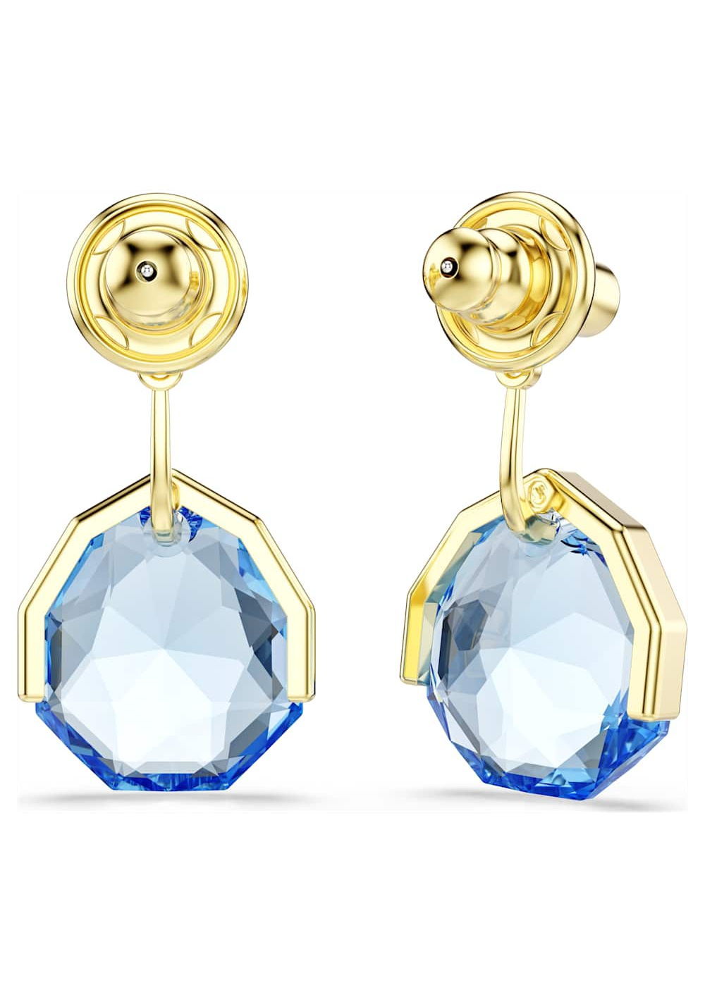 Zarcillos Ear Jacket Gema Azul Swarovski 3