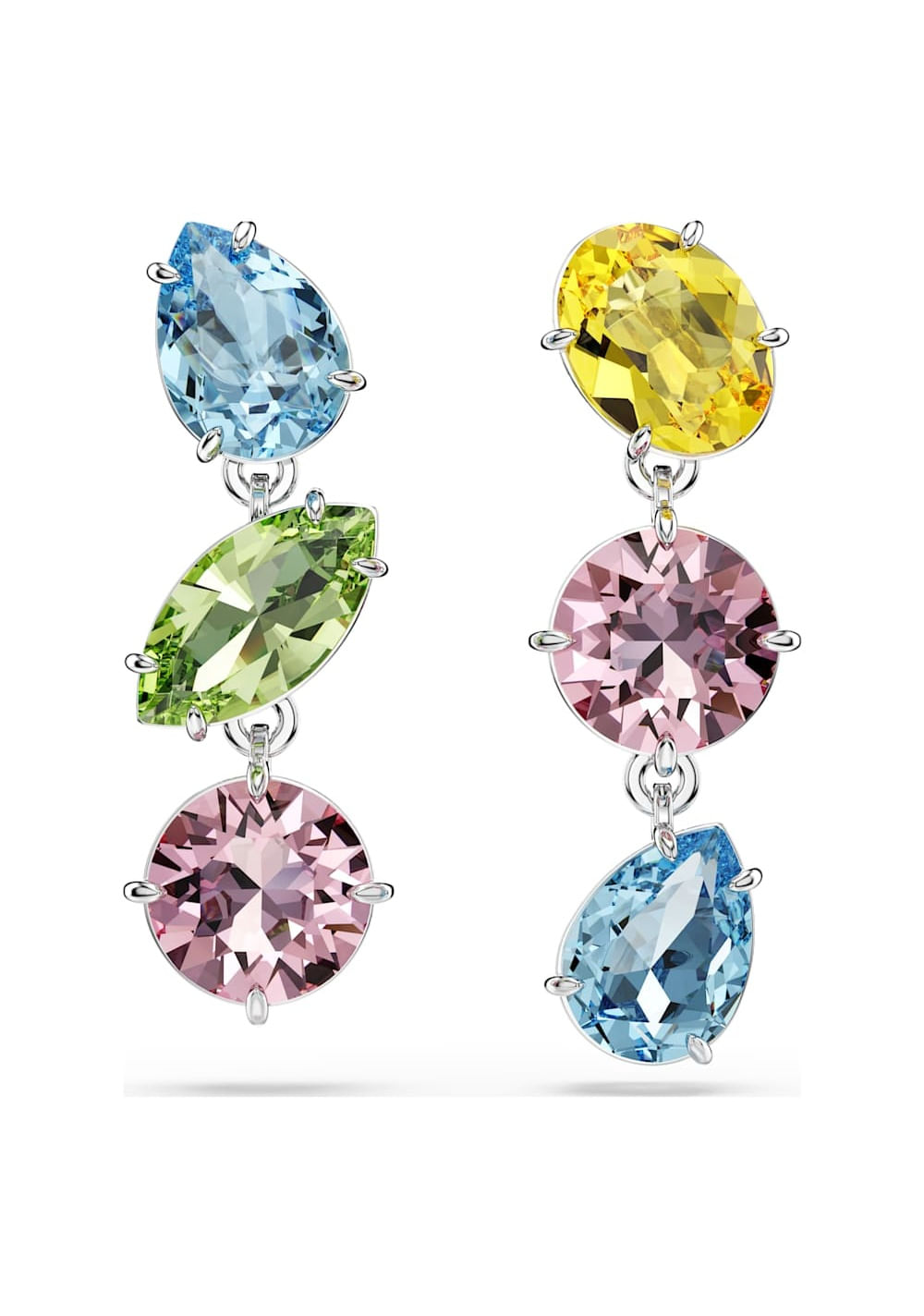 Zarcillos Gema Diseño Asimétrico Swarovski Imagen Principal