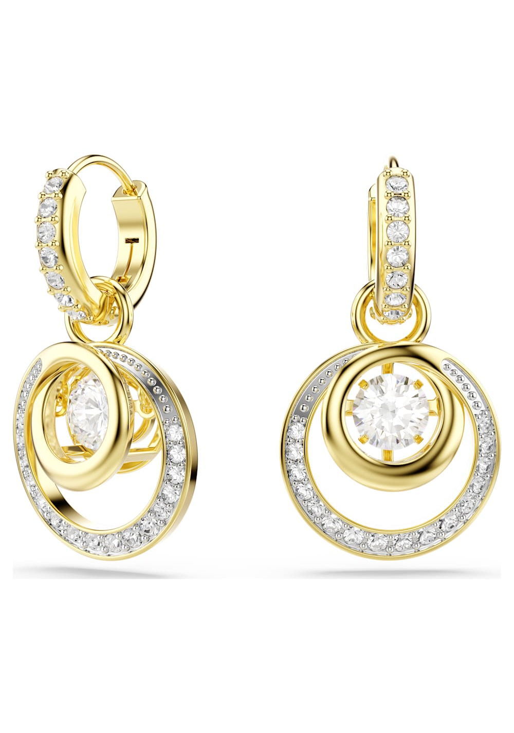 Zarcillos Hyperbola Blanco Swarovski
