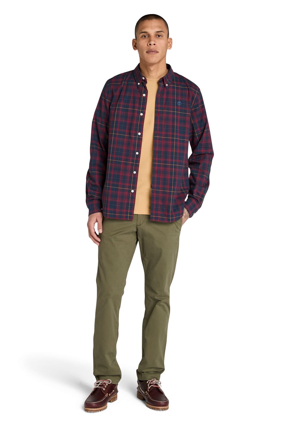 Camisa de Cuello Estilo Americana Timberland
