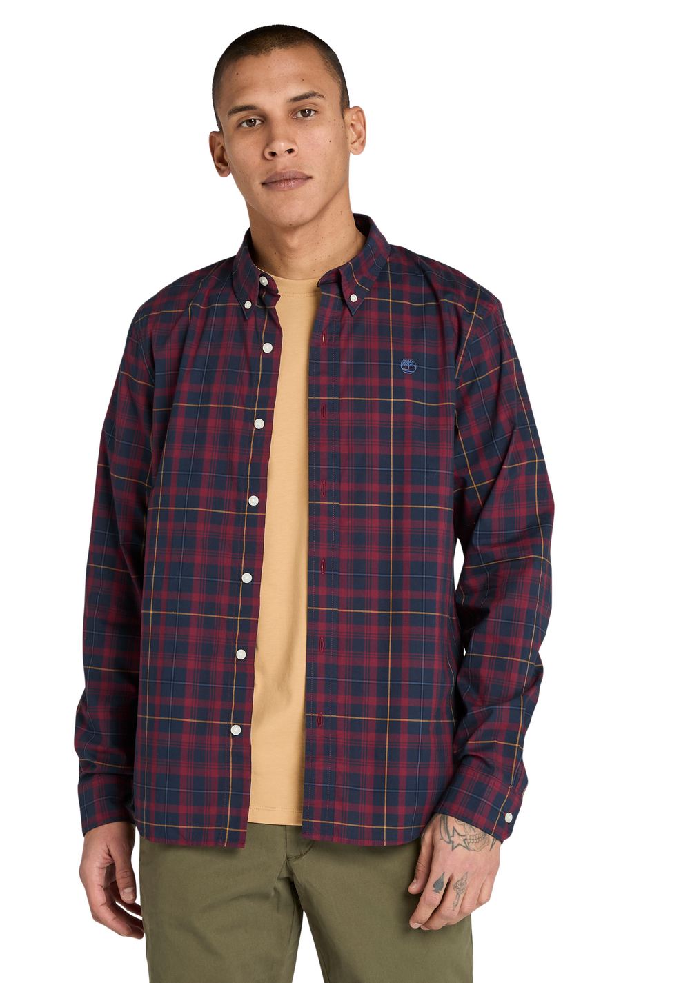 Camisa de Cuello Estilo Americana Timberland