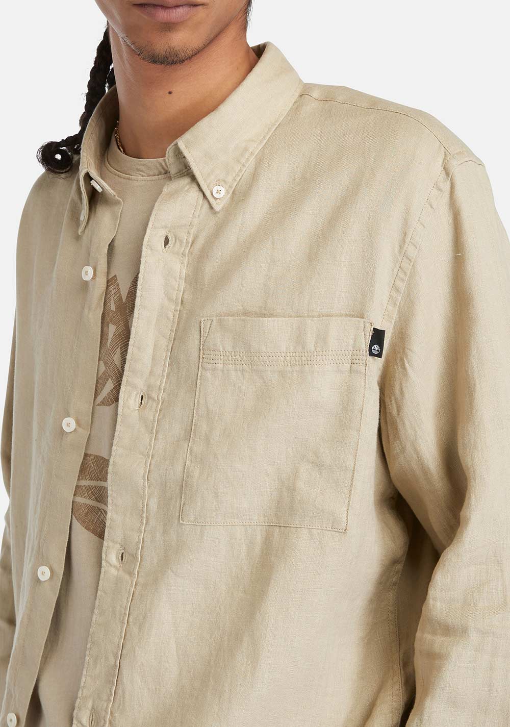 Camisa Linen Chest Pocket Timberland 3