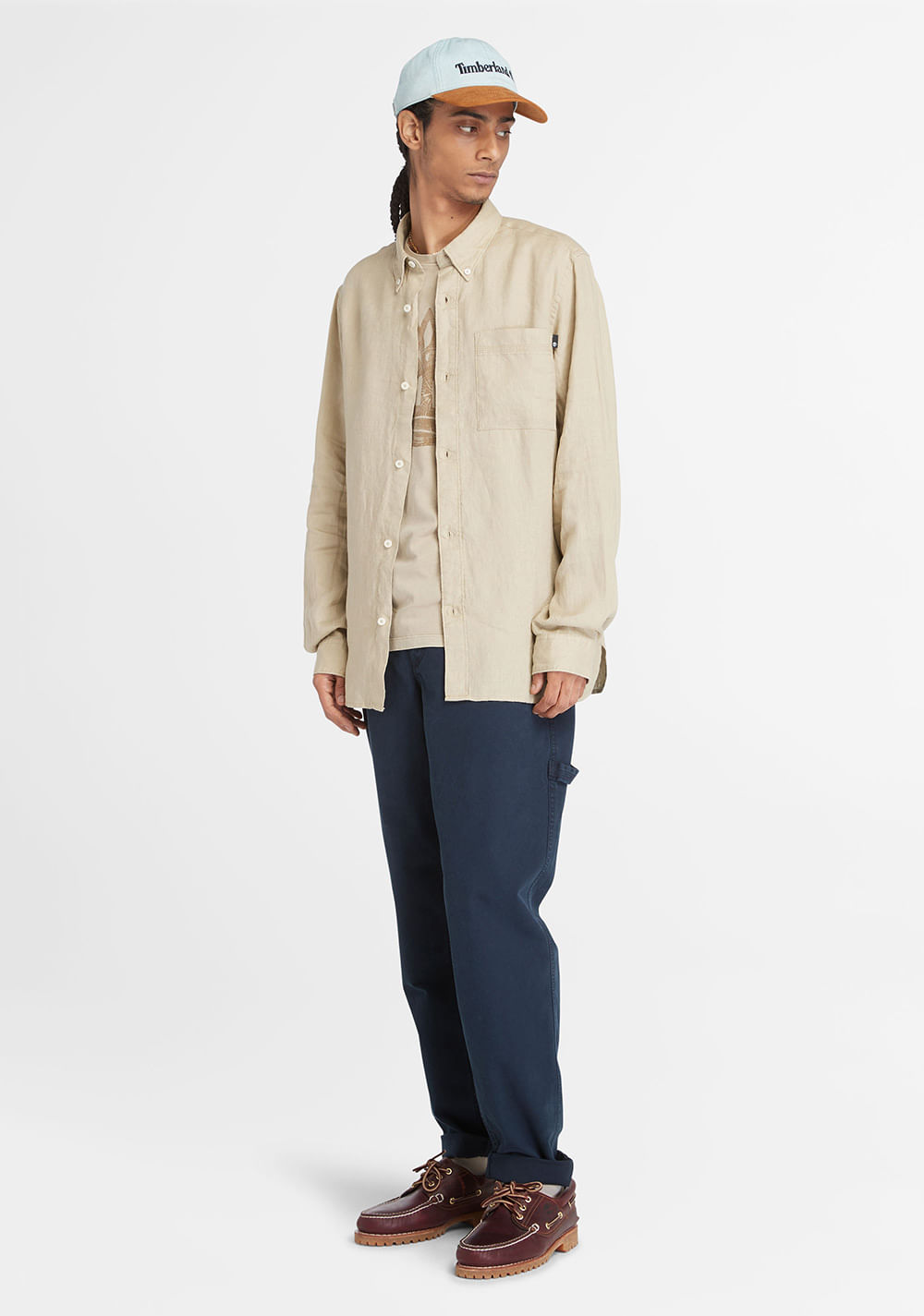 Camisa Linen Chest Pocket Timberland 4