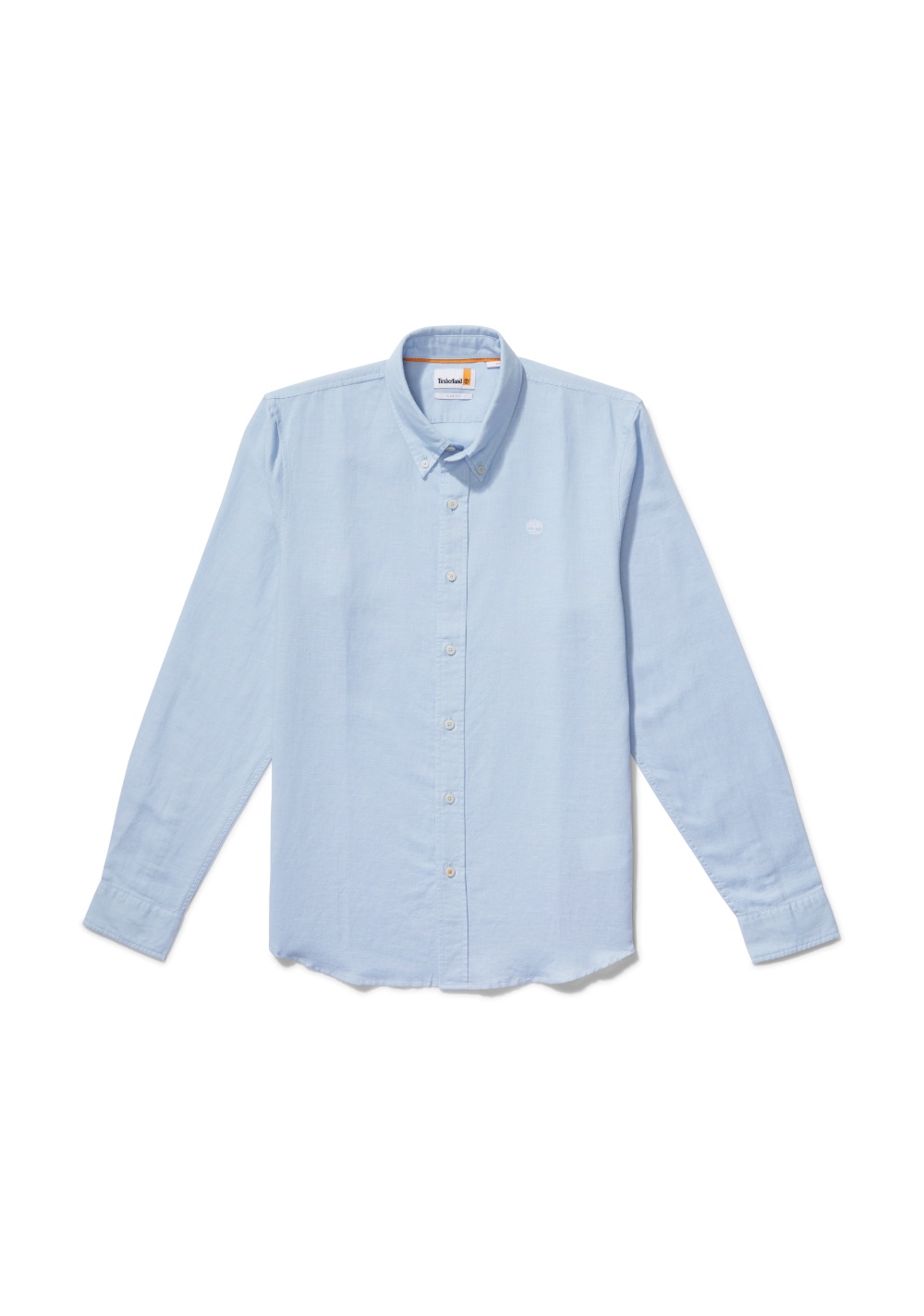Camisa Manga Larga de Algodón y Lino Timberland