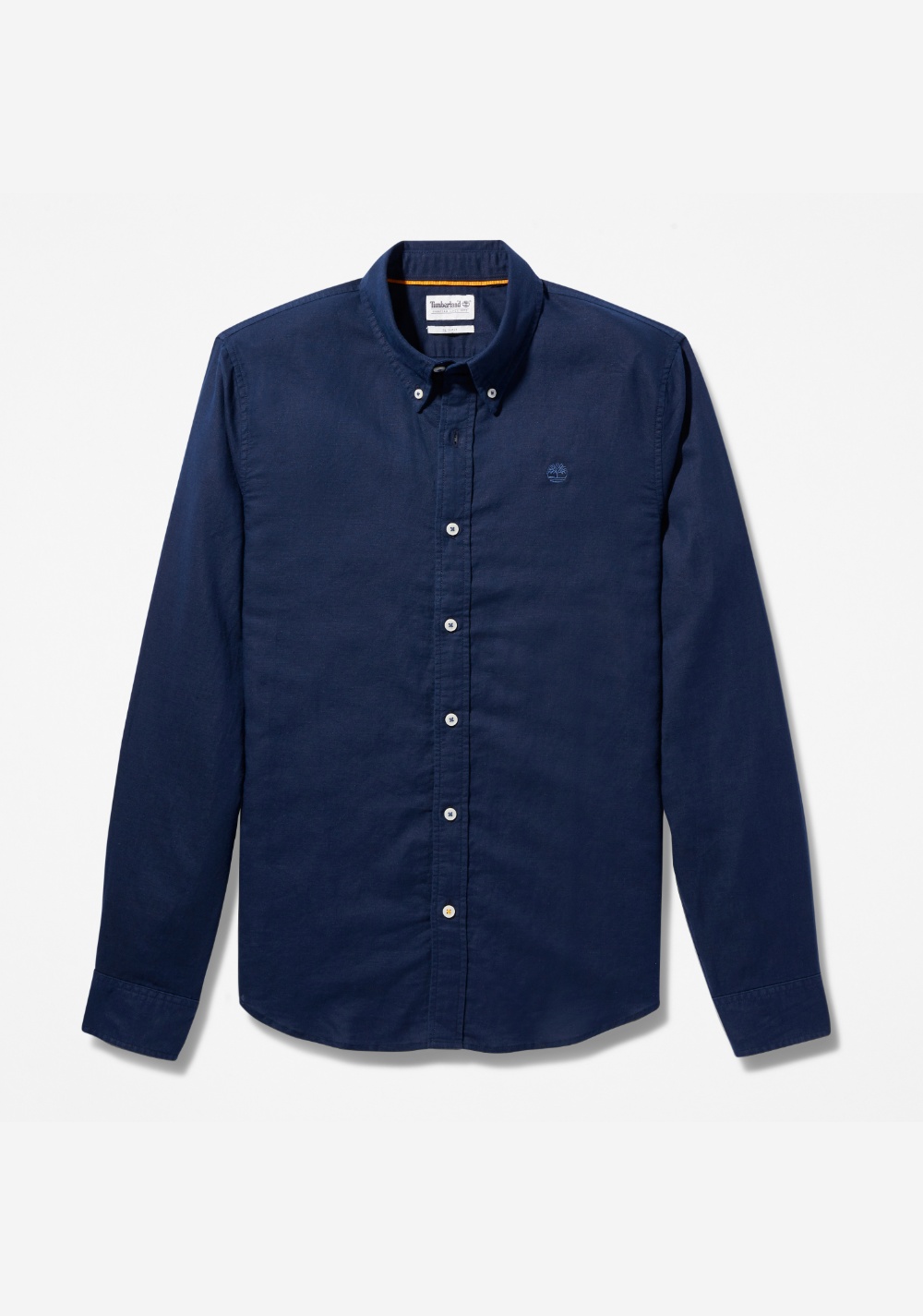 Camisa Manga Larga de Algodón y Lino Timberland
