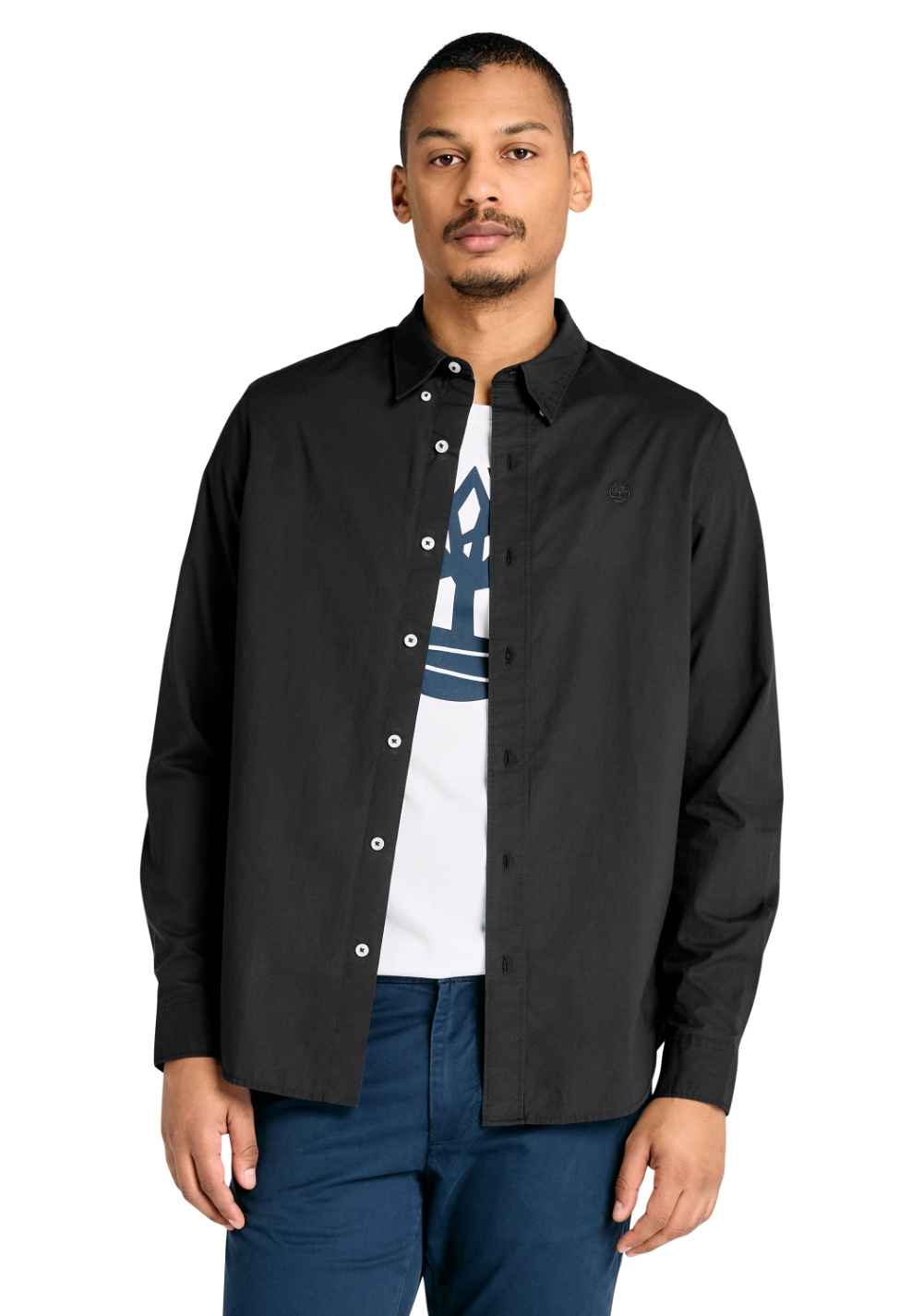 Camisa Manga Larga de Popelina Elástica Timberland