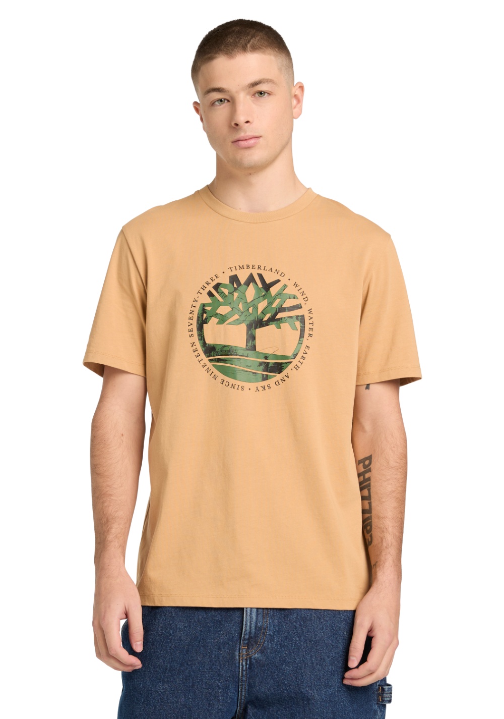 Camiseta Gráfica Lake House con Logo del Árbol Timberland
