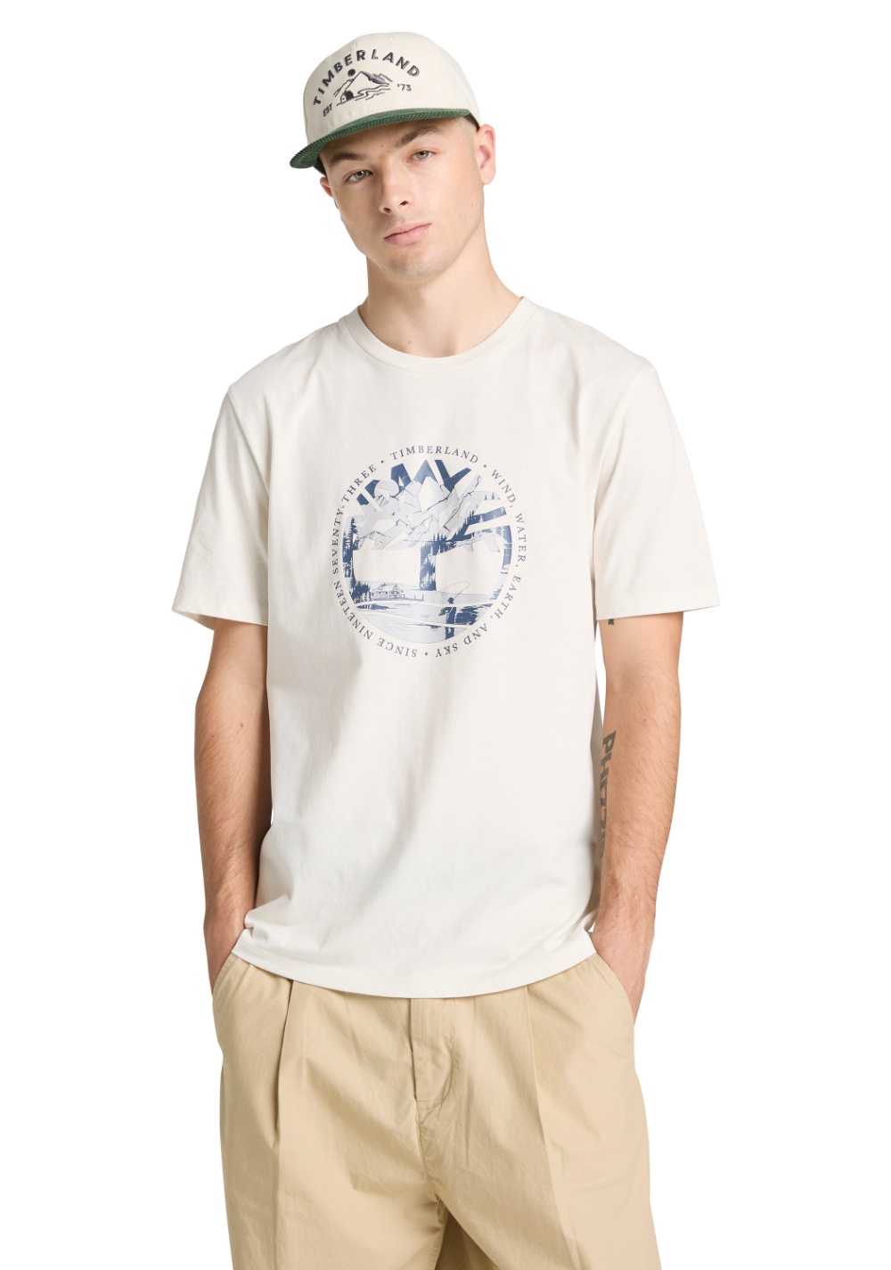 Camiseta Gráfica Lake House con Logo del Árbol Timberland