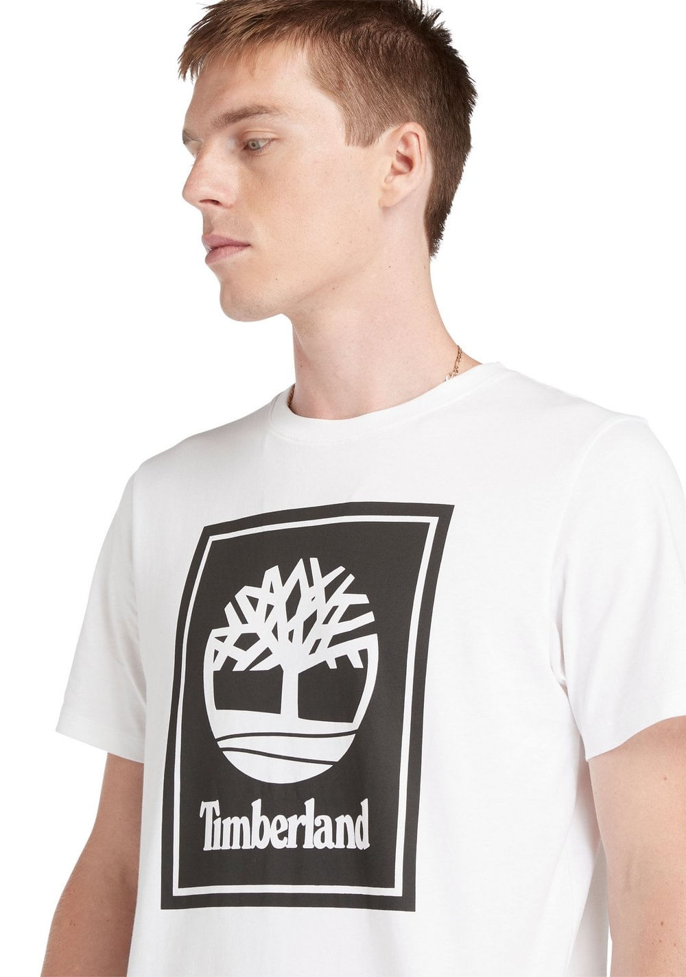 Camiseta con Logotipo Multicapa en Contraste Timberland 3