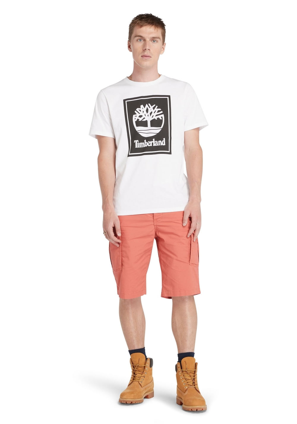 Camiseta con Logotipo Multicapa en Contraste Timberland 4