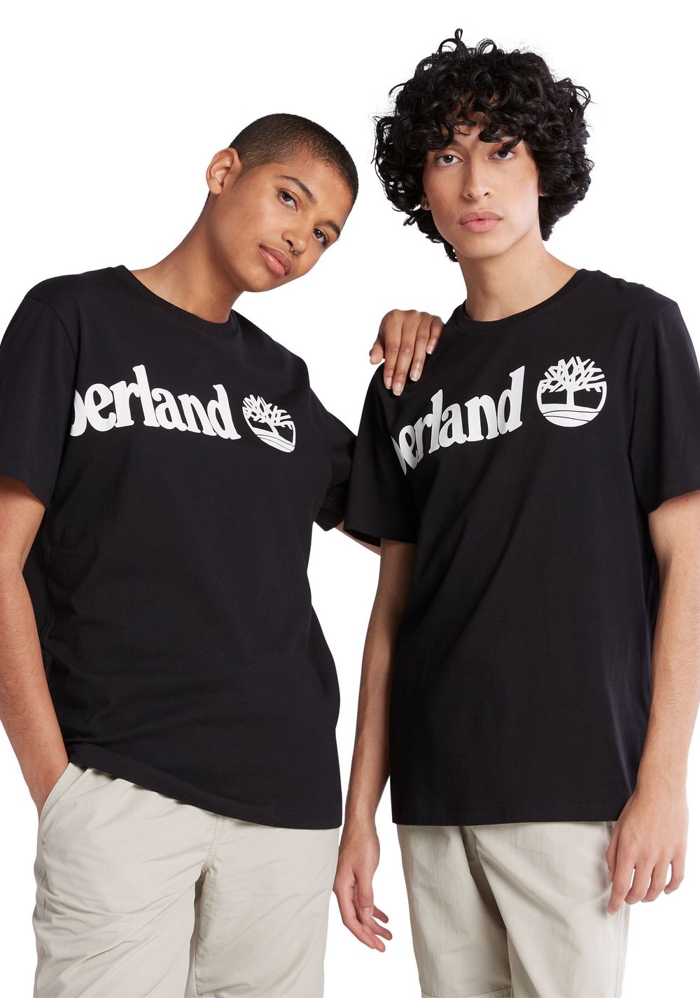 Camiseta con Logotipo Multicapa en Contraste Timberland 5