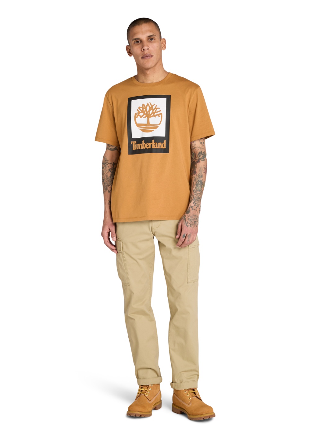 Camiseta Manga Corta de Color Timberland