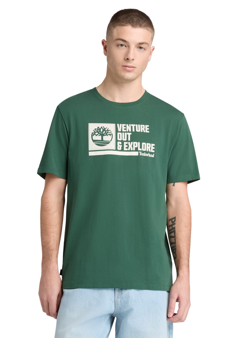Camiseta Manga Corta con Gráfico Frontal Timberland