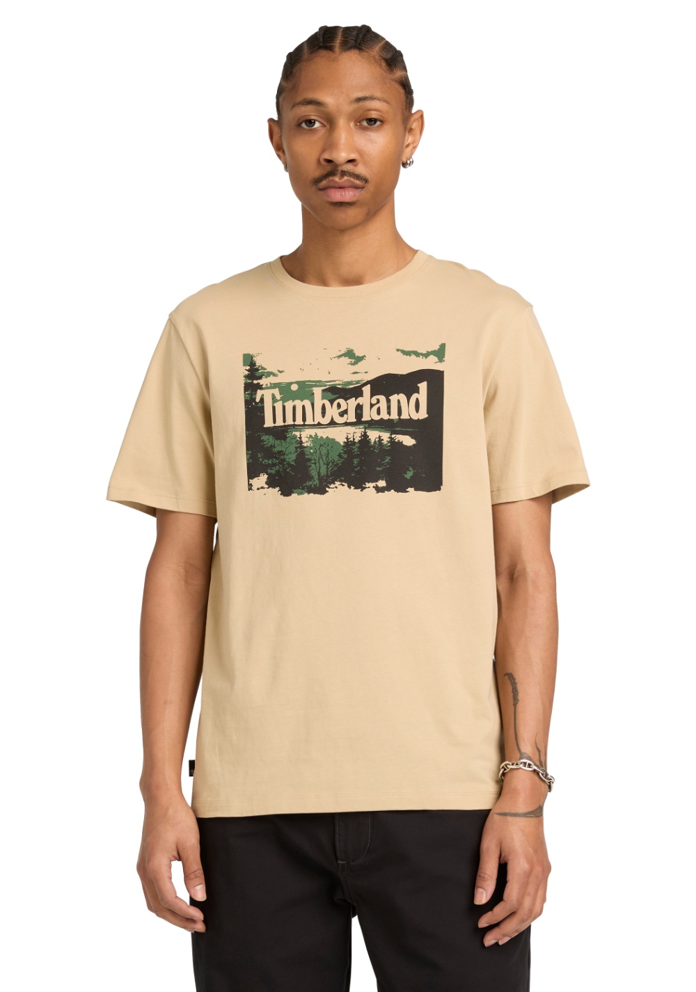 Camiseta Manga Corta con Gráfico de Paisaje Timberland