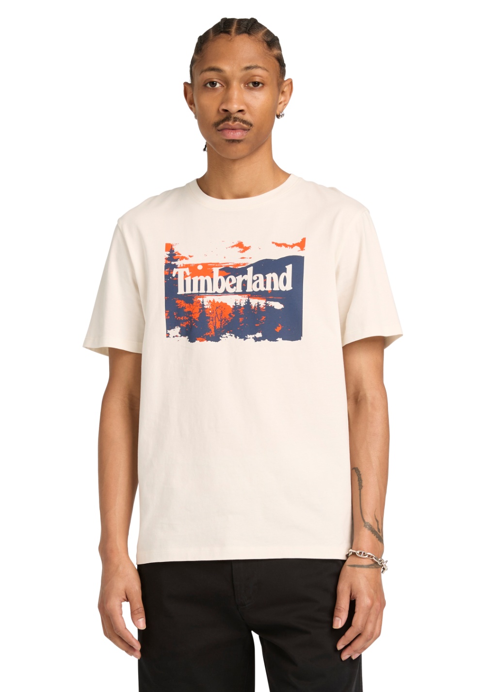 Camiseta Manga Corta con Gráfico de Paisaje Timberland