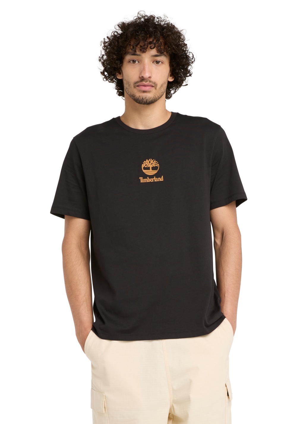 Camiseta Manga Corta con Logo Apilado Estampado Timberland
