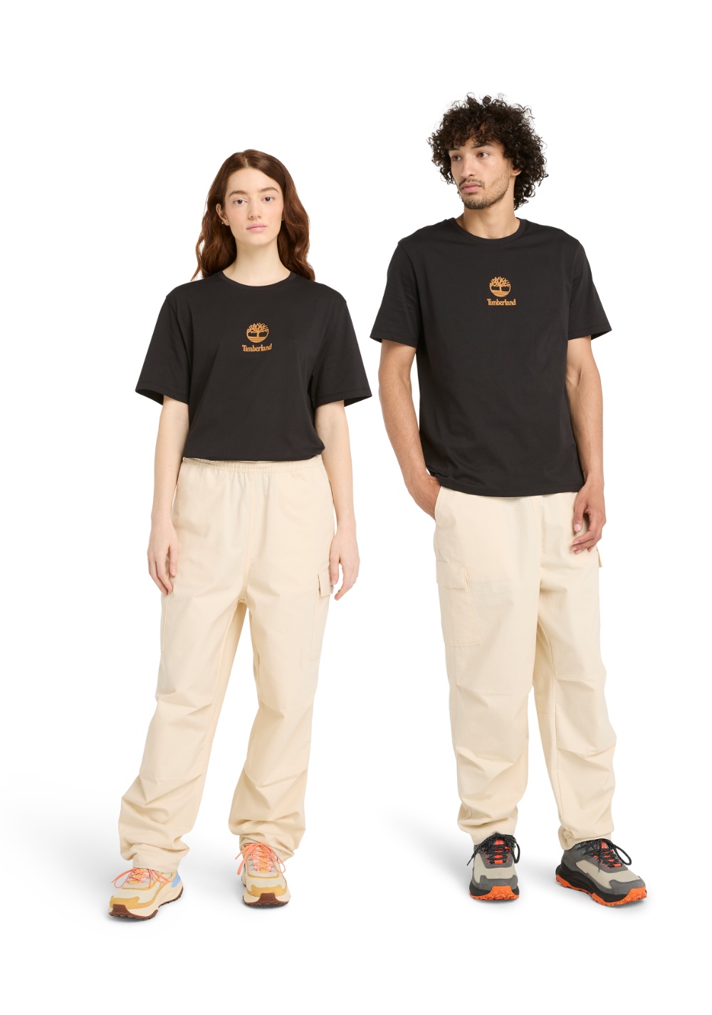 Camiseta Manga Corta con Logo Apilado Estampado Timberland