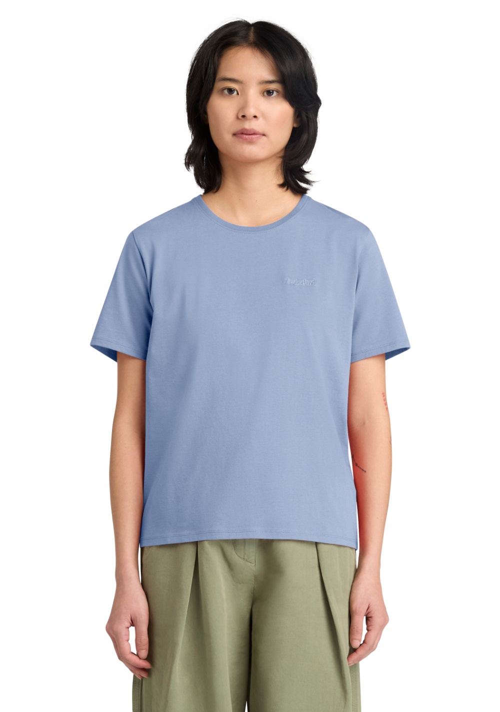 Camiseta Manga Corta con Logo Bordado Timberland